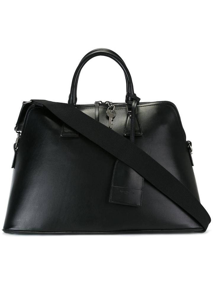 Maison Margiela Large 5ac Tote Bag, Men's, Black, Cotton/leather/polyester