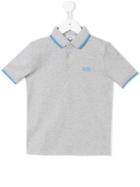 Boss Kids Striped Trim Polo Shirt, Boy's, Size: 12 Yrs, Grey