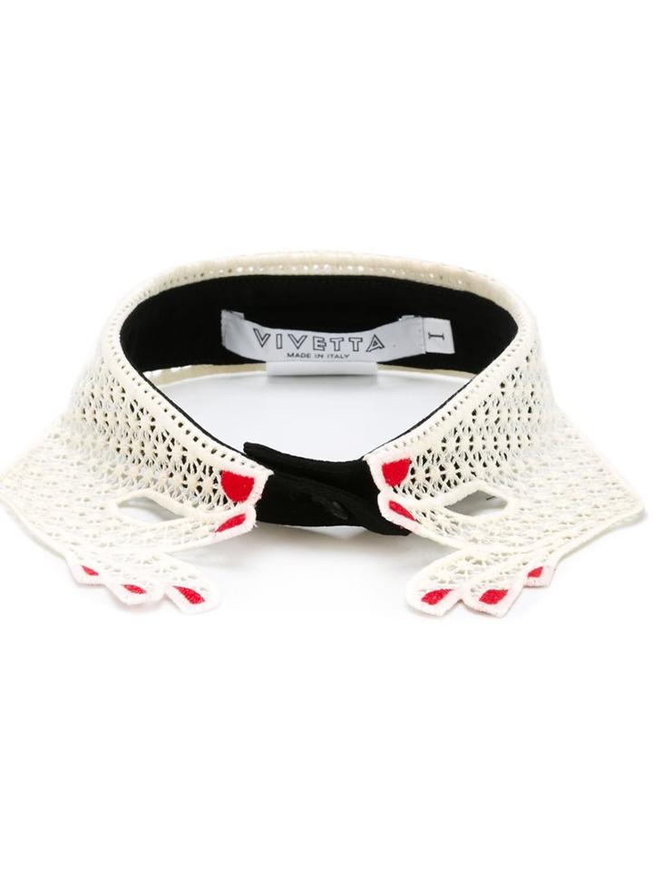 Vivetta 'platano' Embroidered Hands Collar