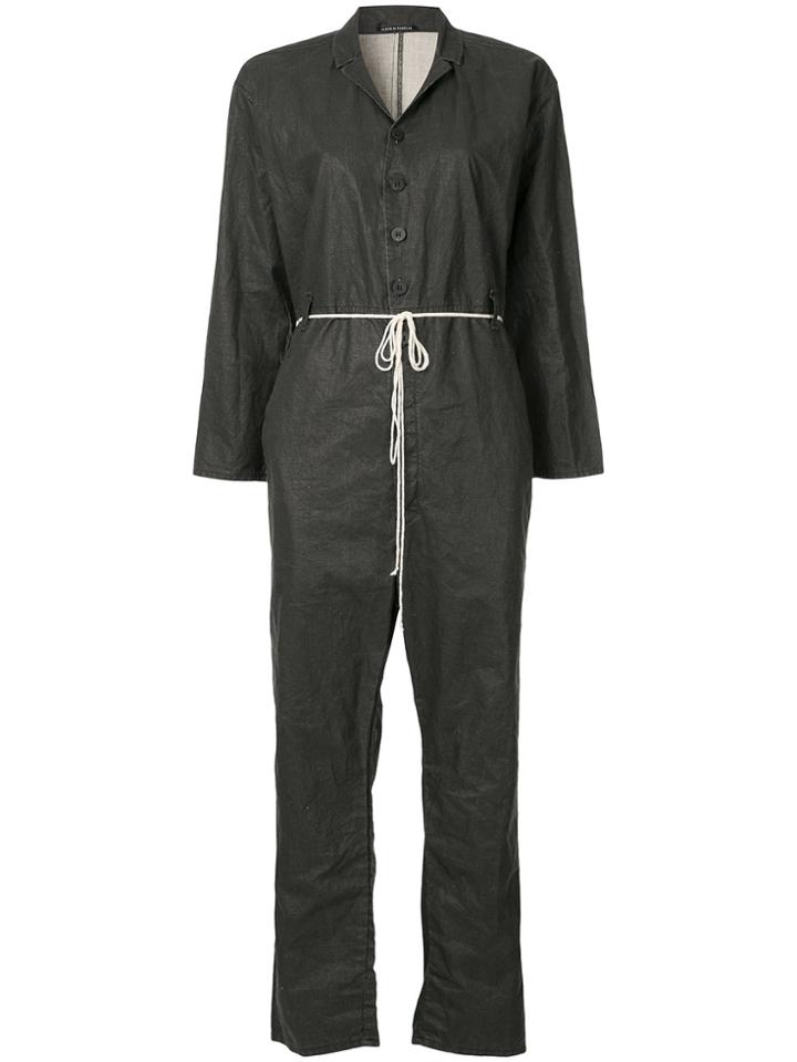 Album Di Famiglia Belted Jumpsuit - Black