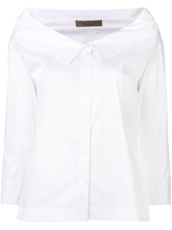 D.exterior Off The Shoulder Blouse - White