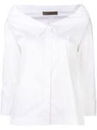 D.exterior Off The Shoulder Blouse - White