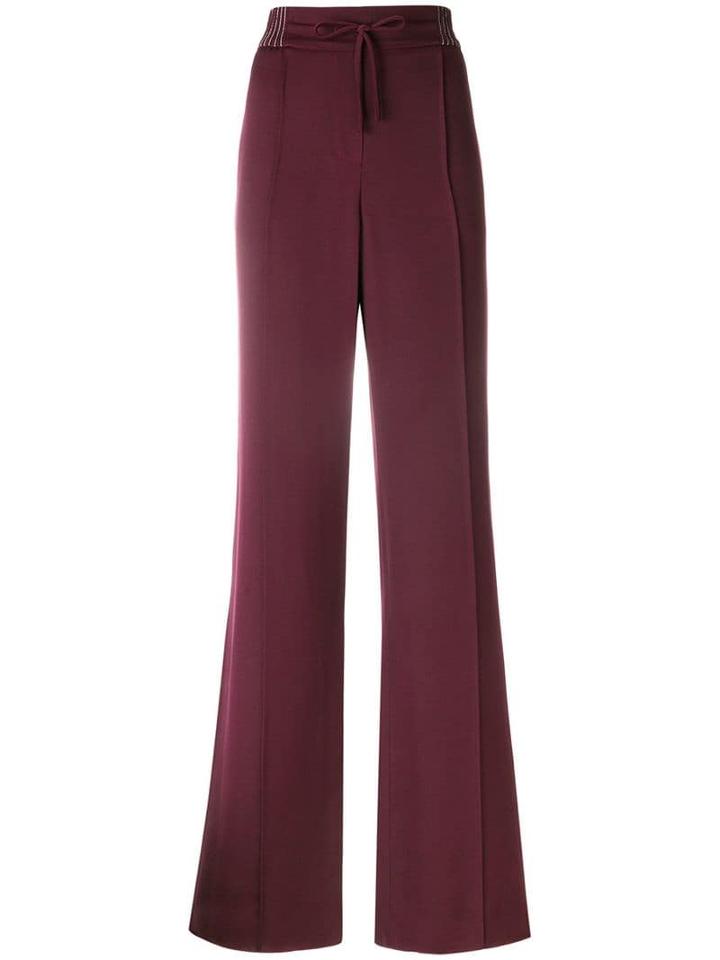 Valentino Techno Stitch Palazzo Pants - Pink