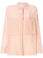 Semicouture Chest Pocket Shirt - Nude & Neutrals