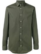 Joseph Jim Poplin Stretch Shirt, Men's, Size: 42, Green, Cotton/polyamide/spandex/elastane