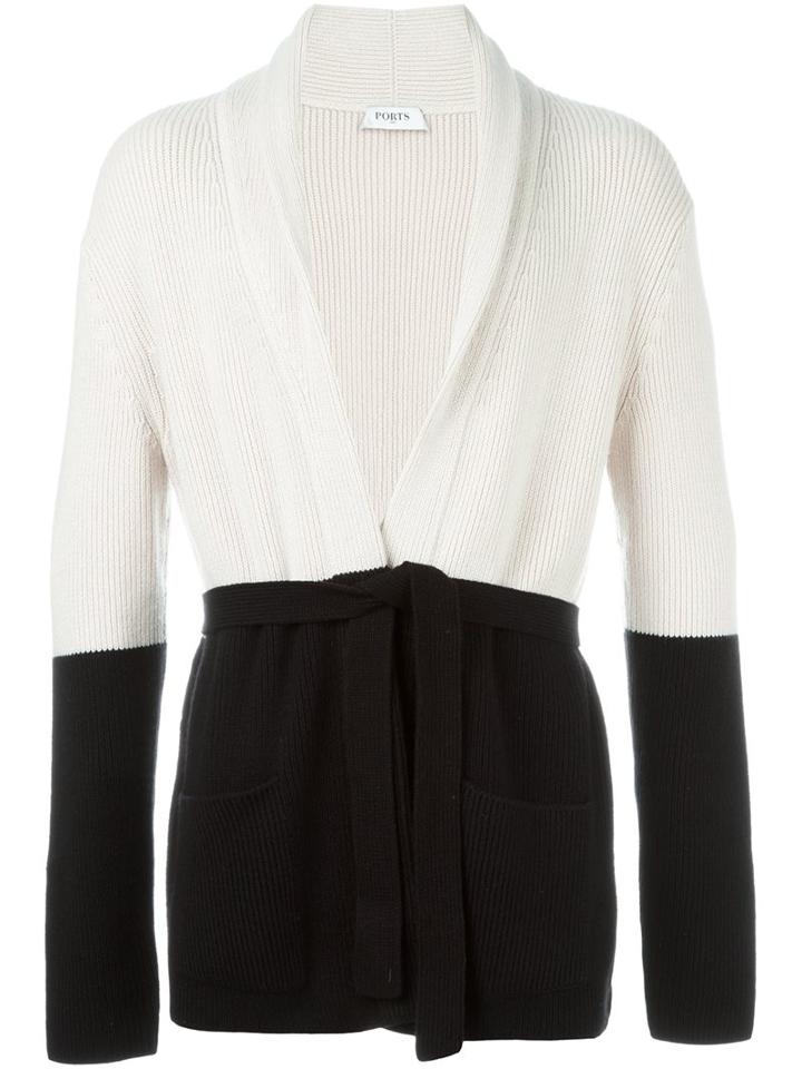 Ports 1961 Shawl Lapels Belted Cardigan