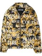 Versace Jeans Couture Baroque Print Puffer Jacket - Yellow