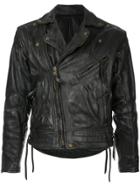 Fake Alpha Vintage 1980s Langlitz Leather Jacket - Black