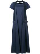 Pierantoniogaspari Long Flared Dress - Blue