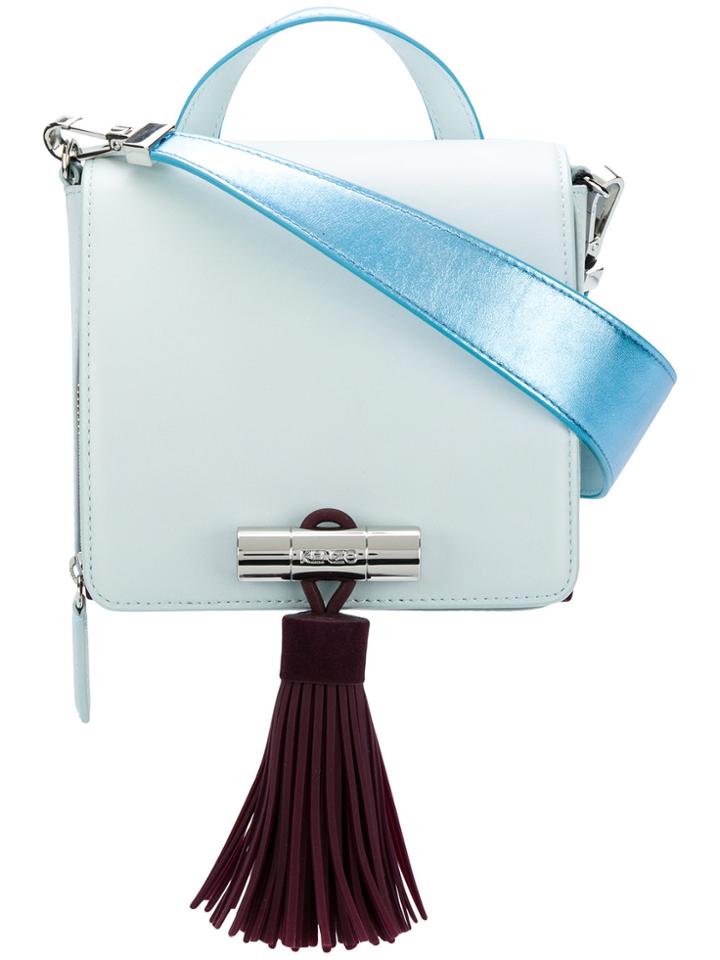 Kenzo Hanging Tassel Tote - Blue