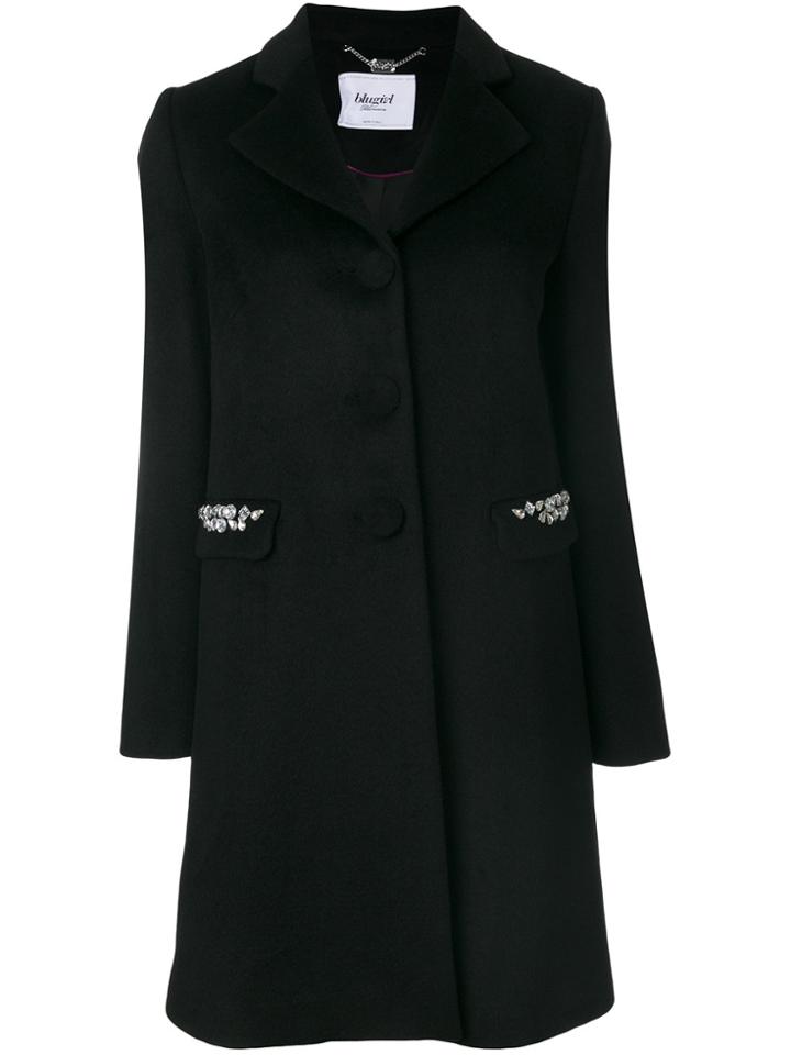 Blugirl Crystal Embellished Coat - Black