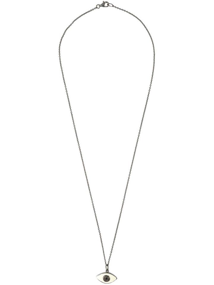 Ileana Makri 'kitten Eye' Diamond Necklace, Women's, Metallic