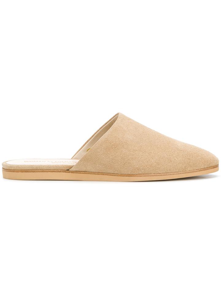 Common Projects Almond Toe Slippers - Nude & Neutrals