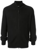 J.lindeberg Ribbed Zip-up Cardigan - Black