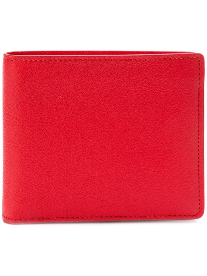 Maison Margiela Bi-fold Logo Wallet - Red