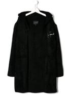 John Richmond Junior Embroidered Logo Cardi-coat - Black