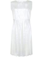 Zambesi Pleated Shimmer Dress - White