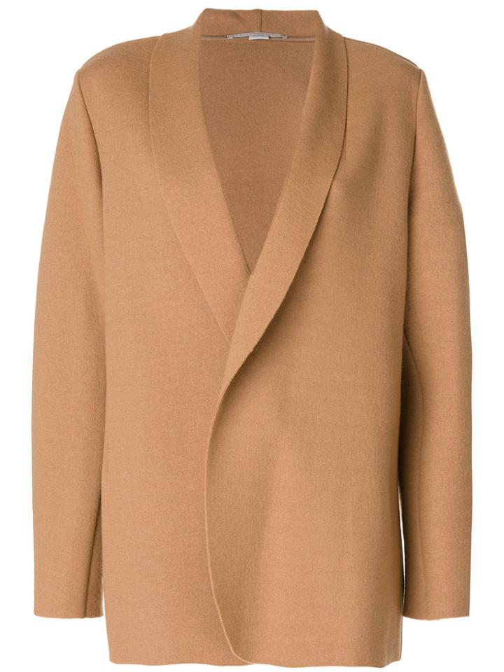 Stella Mccartney Open Collar Coat - Nude & Neutrals