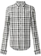 Alexander Mcqueen Checked Button Up Shirt - Black