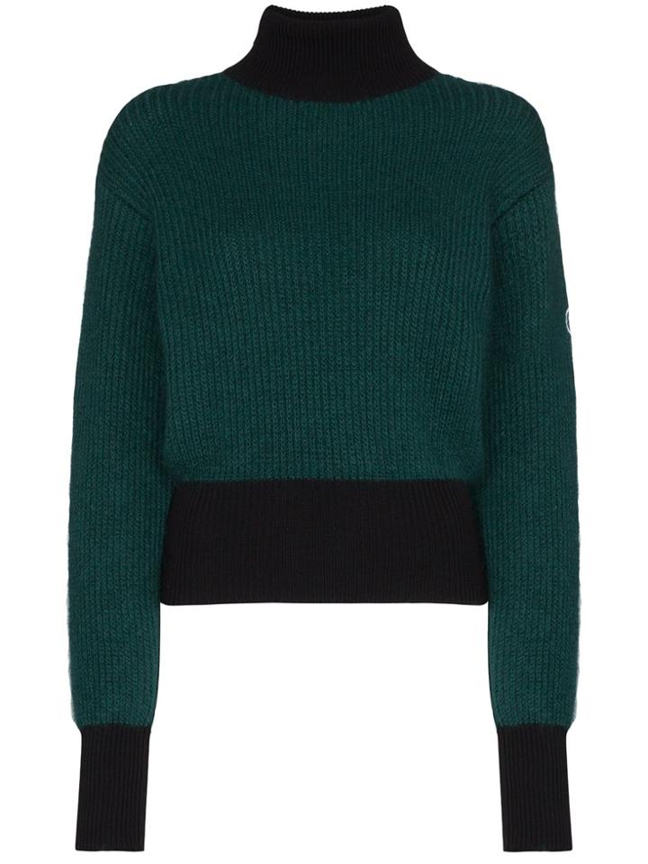 Fusalp Muzelle Colourblock Ribbed Jumper - Green