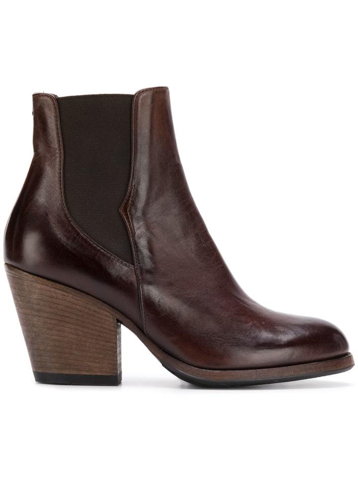 Pantanetti High Heel Chelsea Boots - Brown