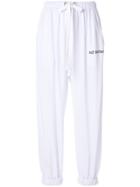 Natasha Zinko Tapered Logo Track Pants - White