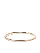 De Beers 18kt Yellow Gold Micropavé Diamond Bangle