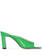 Wandler Isa 85mm Mule Sandals - Green
