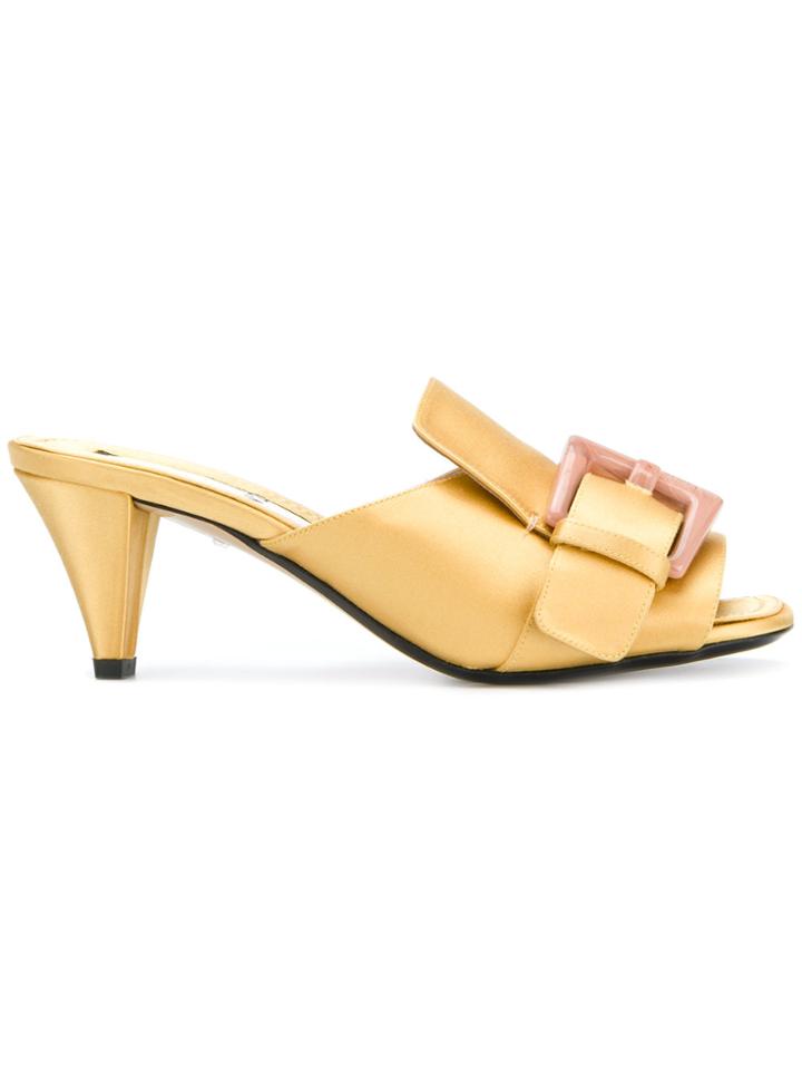 No21 Buckle Open Toe Sandals - Yellow & Orange