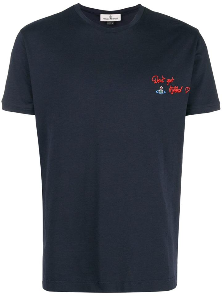Vivienne Westwood Don't Get Killed T-shirt - Blue