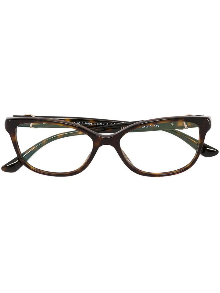 Bulgari Tortoiseshell Effect Glasses, Black, Acetate