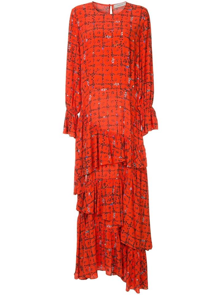 Preen Line Floral Tiered Maxi Dress