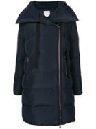 Moncler Single Breasted Padded Coat - Blue