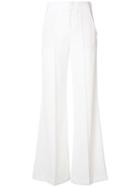 Alice+olivia - Flared Trousers - Women - Polyester/spandex/elastane - 12, White, Polyester/spandex/elastane