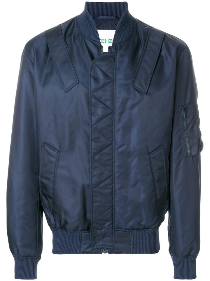 Kenzo Zip Bomber Jacket - Blue