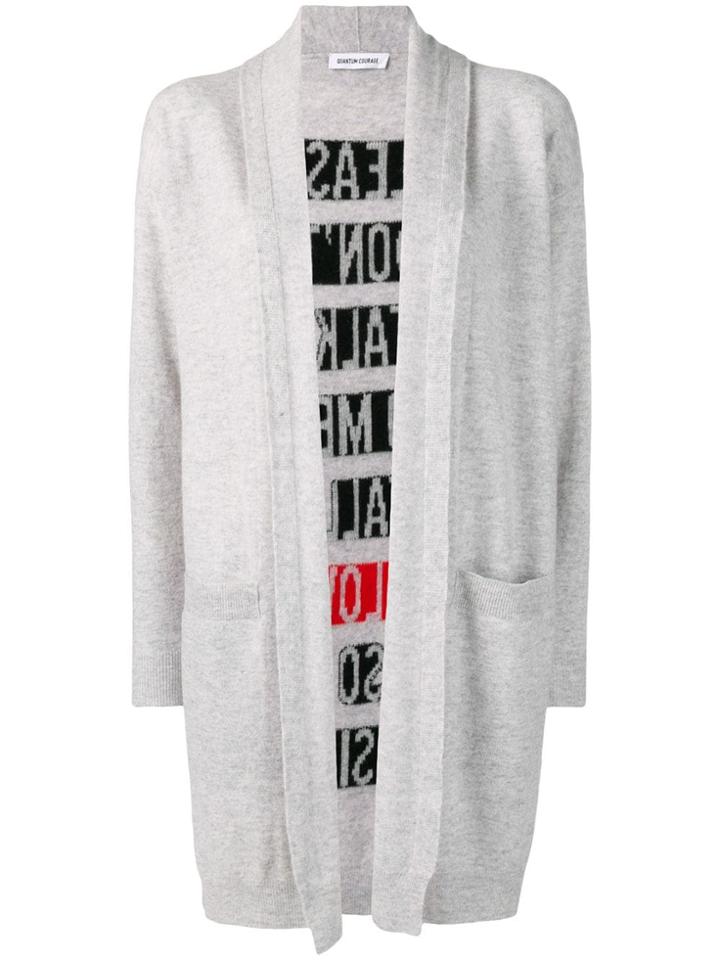 Quantum Courage Open Cardigan - Grey