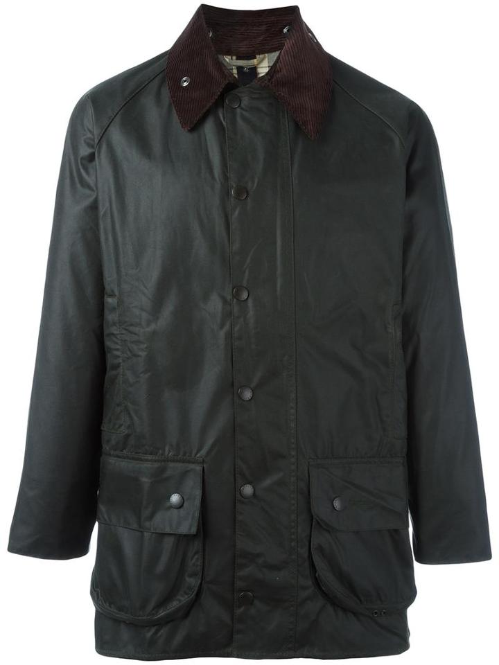 Barbour Patch Pocket Raincoat, Men's, Size: 38, Black, Cotton