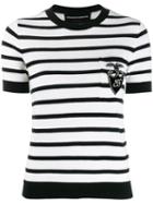 Ermanno Scervino Striped Knit T-shirt - White