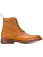 Neighborhood Lace-up Ankle Boots - Brown