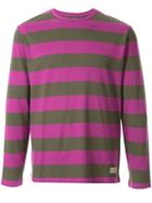 Kent & Curwen Stripe Pattern T-shirt - Purple