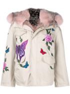 Liska Floral Embroidered Jacket - Nude & Neutrals