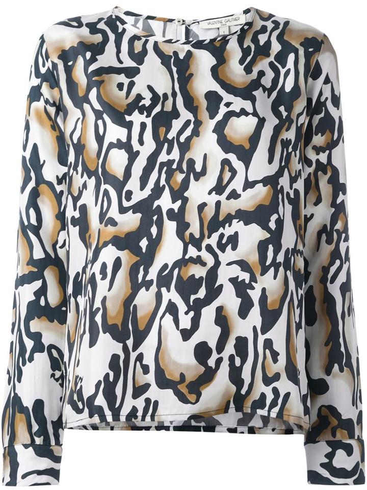 Valentine Gauthier 'mandrin' Blouse, Women's, Size: 2, Nude/neutrals, Silk