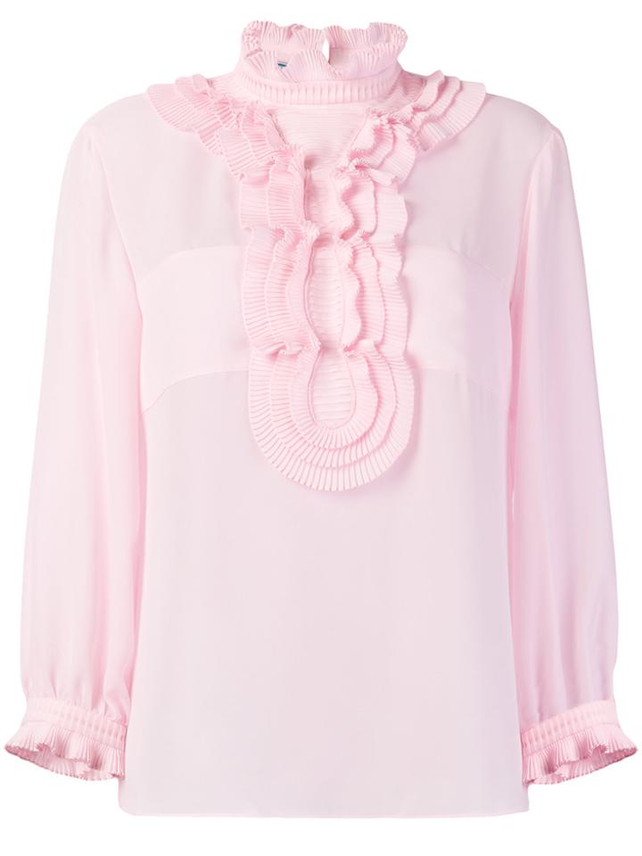 Prada Ruffle-trimmed Top - Pink & Purple