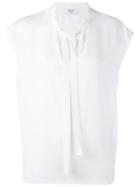 Blugirl - Tie Fastening Blouse - Women - Polyester - 42, White, Polyester