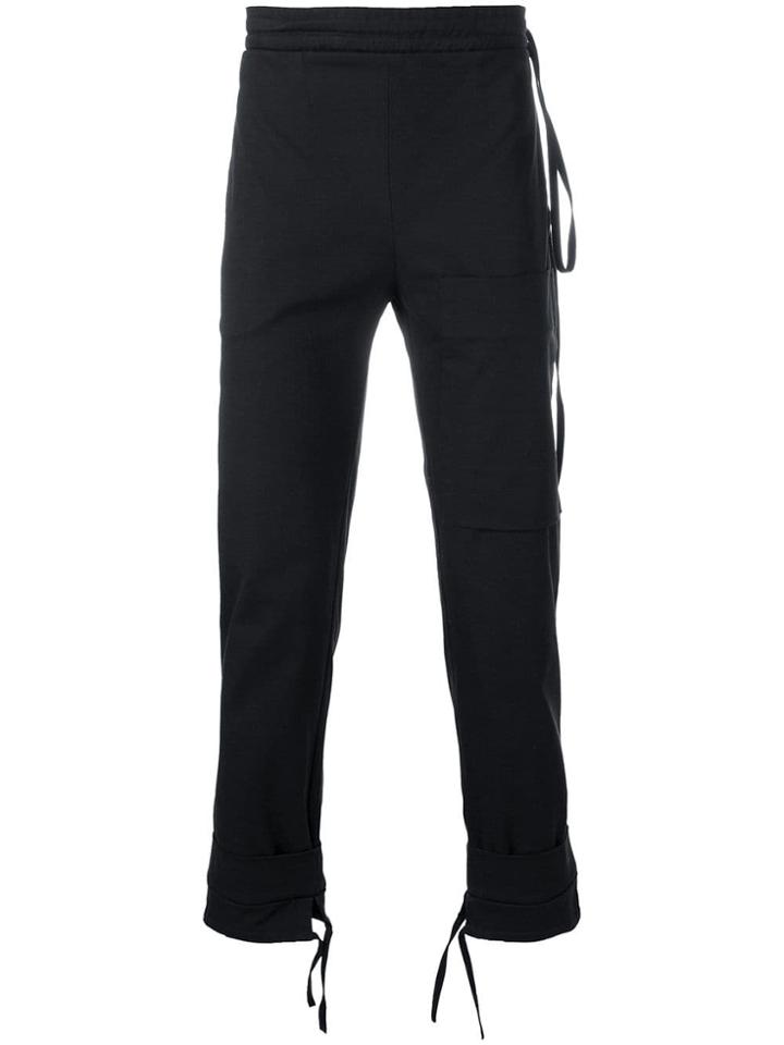 Phoebe English Hanging Tie Detail Trousers - Black