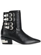 Toga Pulla Pointed Buckle Boots - Black
