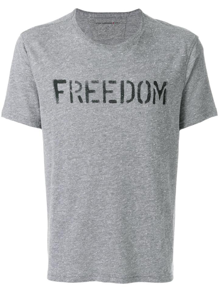 John Varvatos Freedom Print T-shirt - Grey