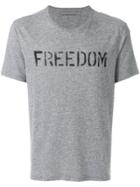 John Varvatos Freedom Print T-shirt - Grey