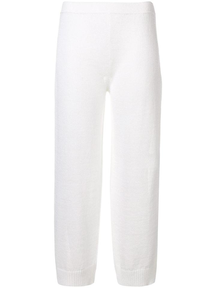 Missoni Cropped Knit Trousers - White