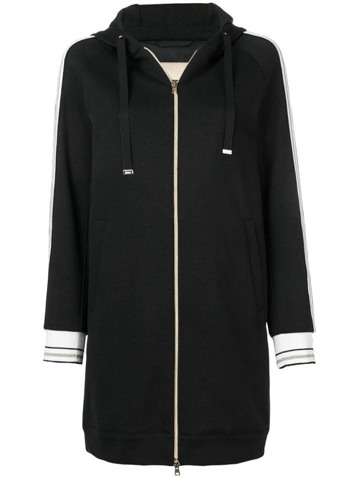 Herno Long Hoodie Style Jacket - Black